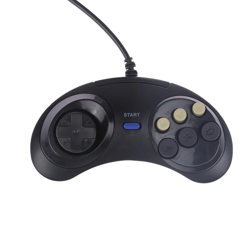 1 pc Classic Wired 6 Buttons Joypad Handle Game Controller For SEGA MD2 Mega Drive Gaming Accessories