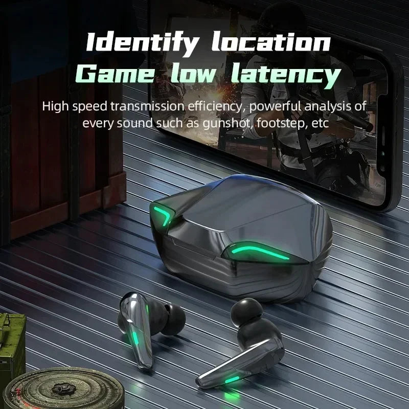 Wireless bluetooth Headset TWS 5.3 Stereo Earbuds Low Latency Earphones Bluetooth With Mic for smartphones