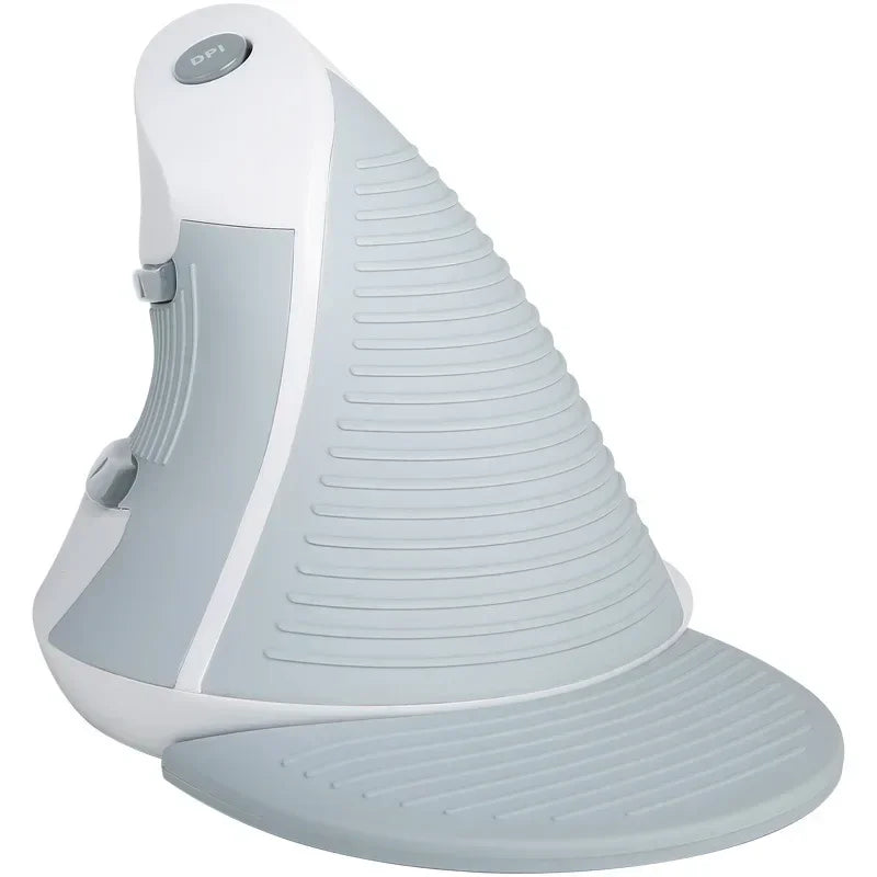 M618BU White Wired Ergonomic Vertical Mouse 1600 DPI 6 Buttons Optical Right Hand Mice with Wrist mat For PC Lapt