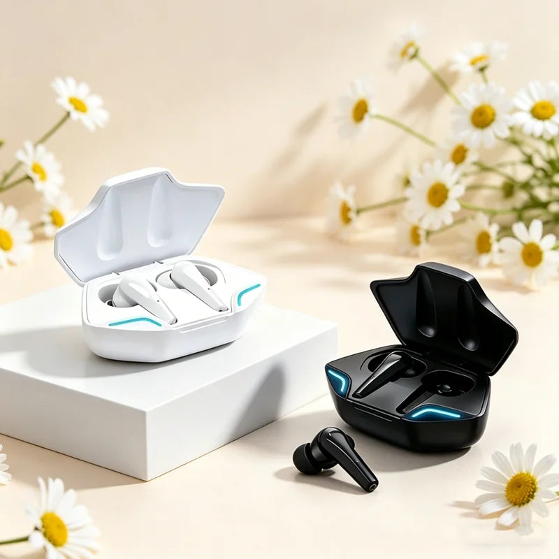 Wireless bluetooth Headset TWS 5.3 Stereo Earbuds Low Latency Earphones Bluetooth With Mic for smartphones